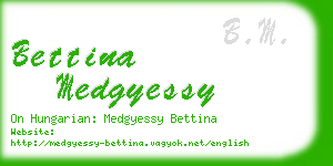 bettina medgyessy business card